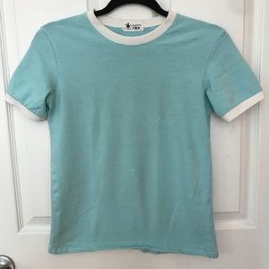 Striped Blue and White Tee